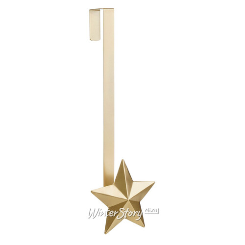 Декоративный крючок на дверь Звезда Джоуль 52 см золотая Edelman