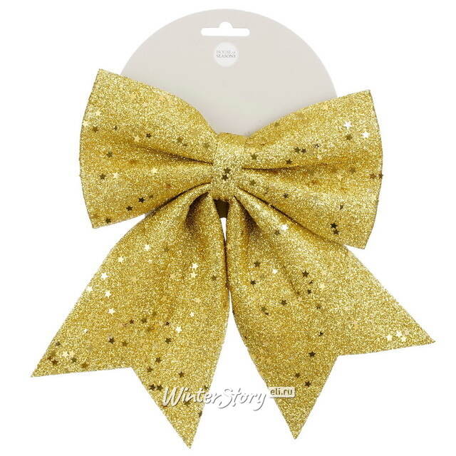 Бант для декора Feira 24*20 см золотой Edelman