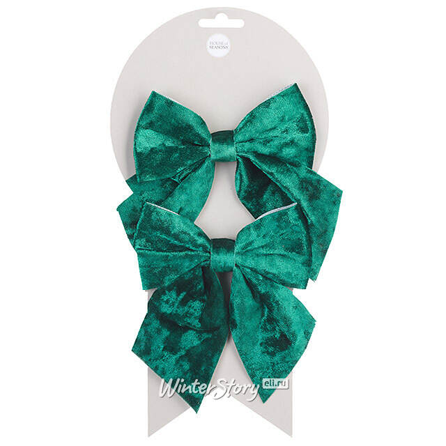 Бант для декора Mariko 13*12 см зеленый, 2 шт Edelman