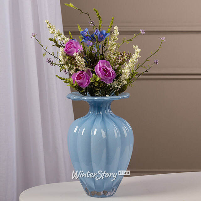 Искусственный букет Лютики 35 см фиолетовый Edelman