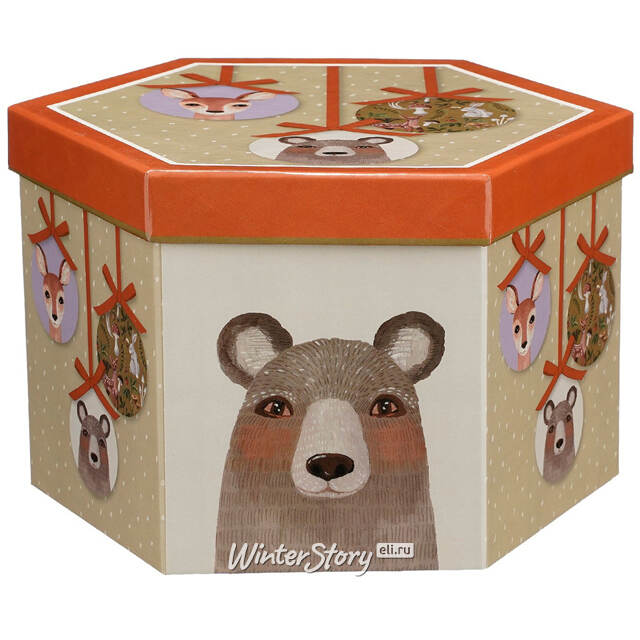 Набор елочных шаров Present: Lovely Animals 8 см, 14 шт Edelman