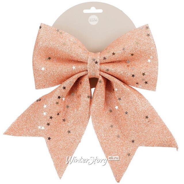 Бант для декора Feira 24*20 см персиковый Edelman