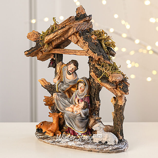 Рождественский вертеп Дева Мария убаюкивает младенца Иисуса 21 см Edelman