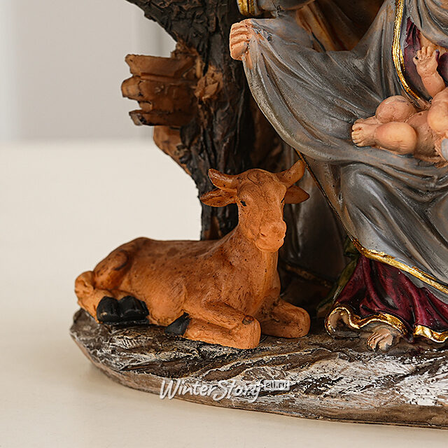 Рождественский вертеп Дева Мария убаюкивает младенца Иисуса 21 см Edelman