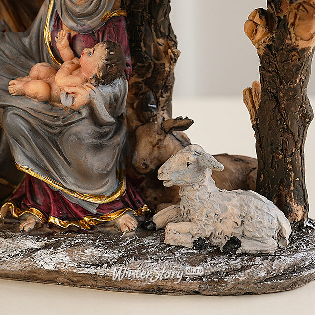 Рождественский вертеп Дева Мария убаюкивает младенца Иисуса 21 см Edelman