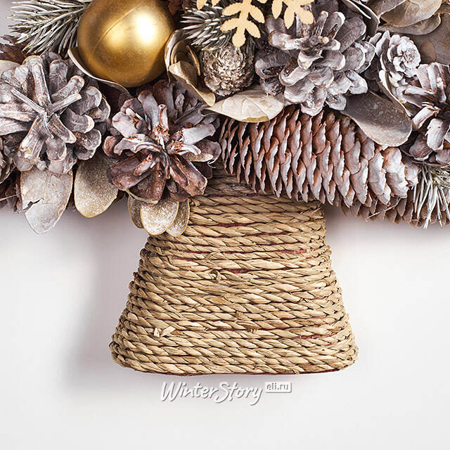 Декоративная елка из шишек Золотая Метель 44 см Edelman