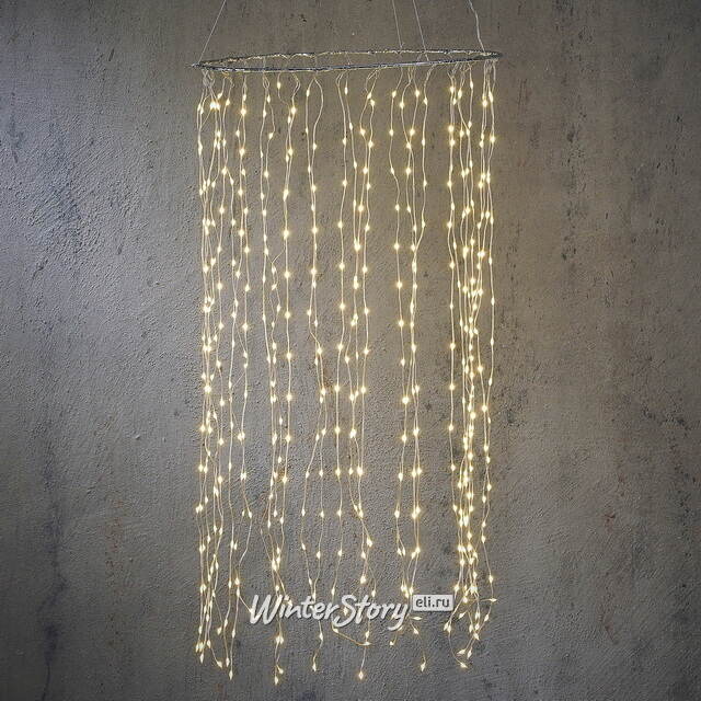 Светодиодное украшение Pioggia Di Stelle 100*50 см, 480 теплых белых LED ламп, таймер, IP44 Edelman