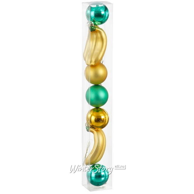 Набор елочных игрушек Bauble - Banana 6 см, 7 шт Edelman (Эдельман)