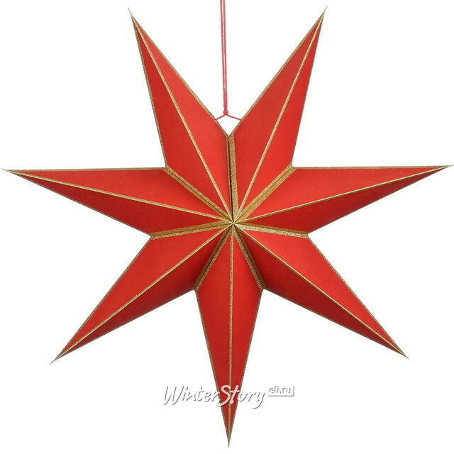 Подвесная звезда Jaipur 60 см красная Edelman