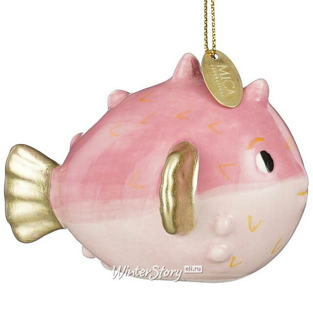 Елочная игрушка Рыбка Еж Rosepuff 9 см Edelman (Эдельман)