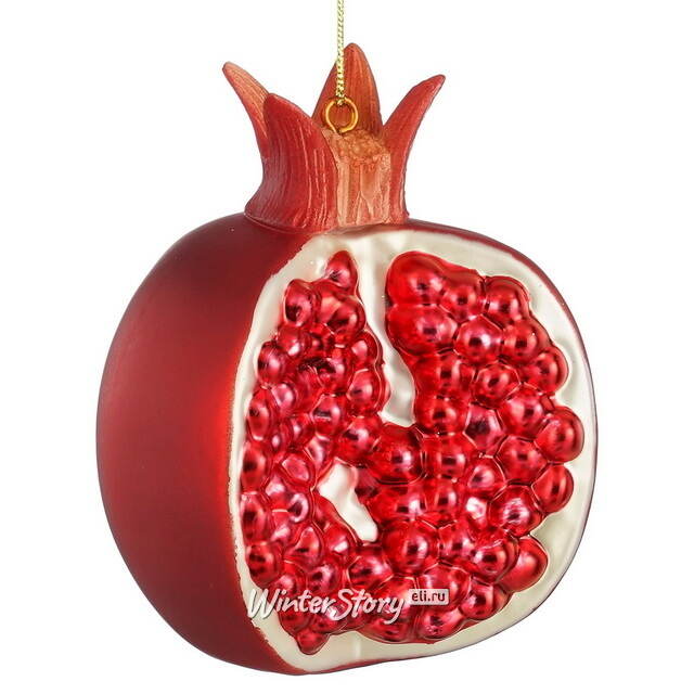 Стеклянная елочная игрушка Гранат Royal Fruit 10 см Edelman