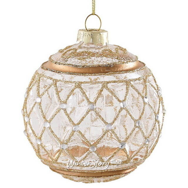 Стеклянные елочные игрушки Les Celestins 8 см, 12 шт Edelman (Эдельман)