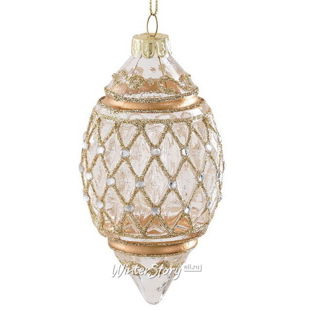 Стеклянные елочные игрушки Les Celestins 8 см, 12 шт Edelman (Эдельман)