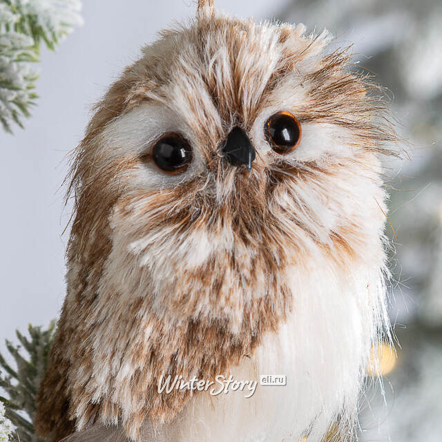 Елочная игрушка Сова Флорет 12 см Edelman