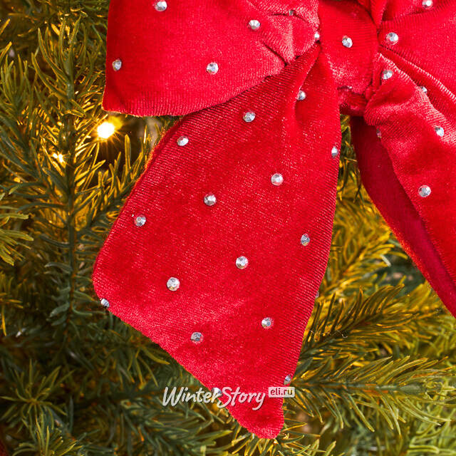 Бант на елку Bomont - Crystal Elegant 17*15 см алый Edelman