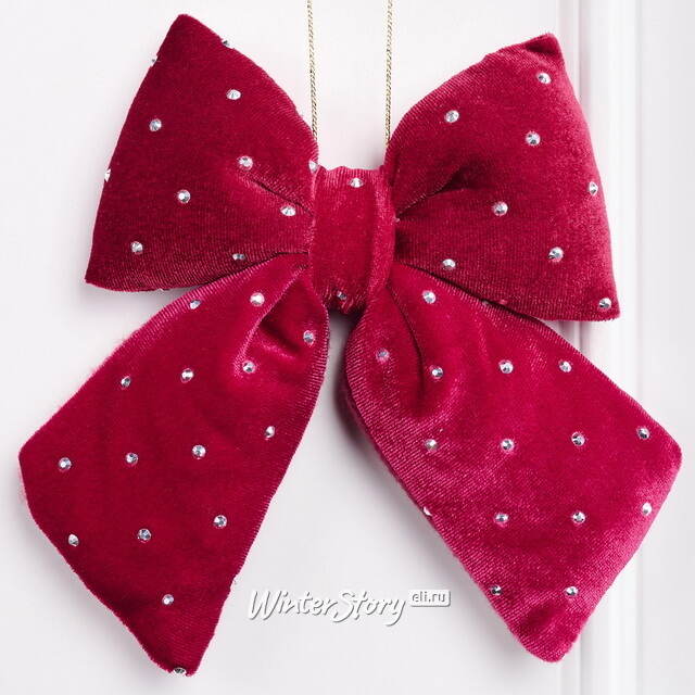 Бант для декора Bomont - Crystal Elegant 17*15 см бордовый Edelman