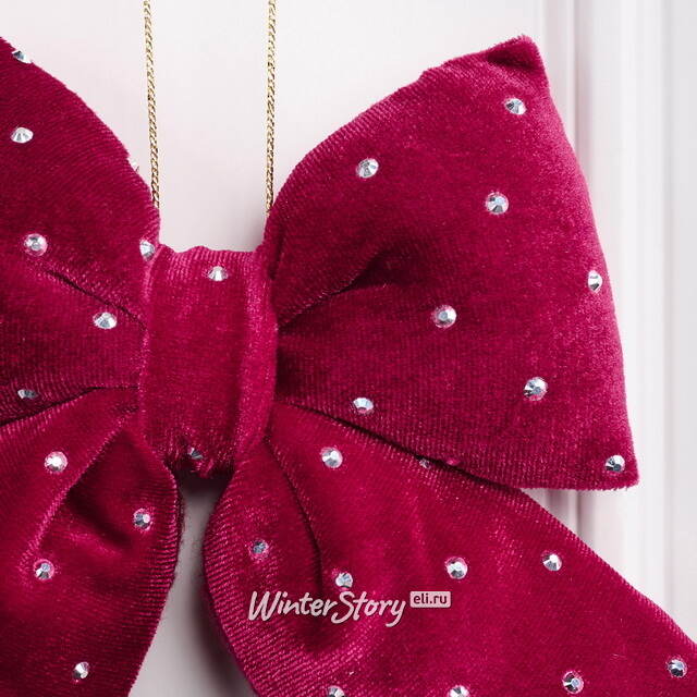 Бант для декора Bomont - Crystal Elegant 17*15 см бордовый Edelman