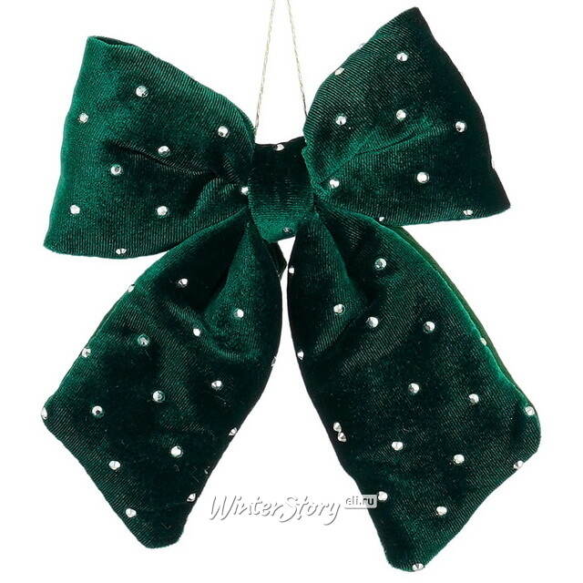 Бант на елку Bomont - Crystal Elegant 17*15 см изумрудный Edelman