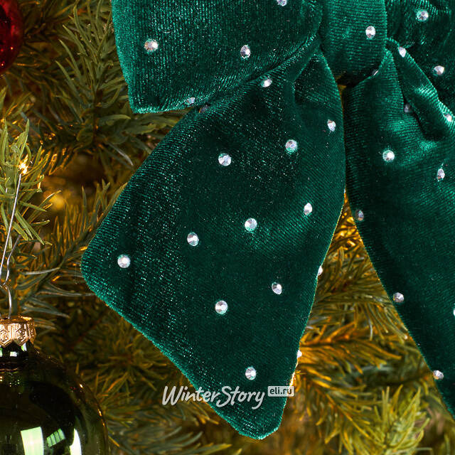 Бант на елку Bomont - Crystal Elegant 17*15 см изумрудный Edelman