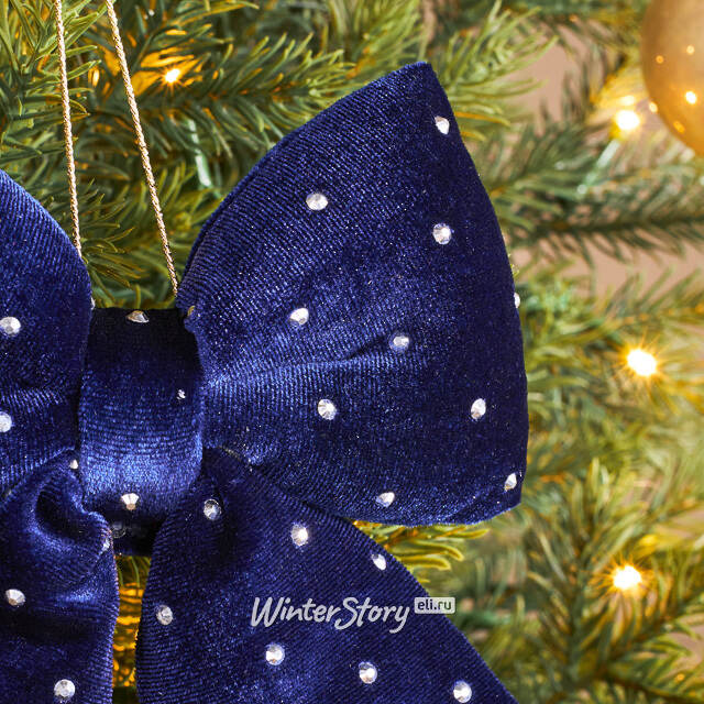 Бант для декора Bomont - Crystal Elegant 17*15 см синий Edelman