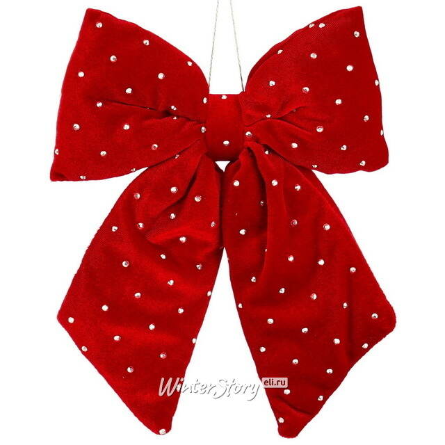 Бант на елку Bomont - Crystal Elegant 23*20 см алый Edelman