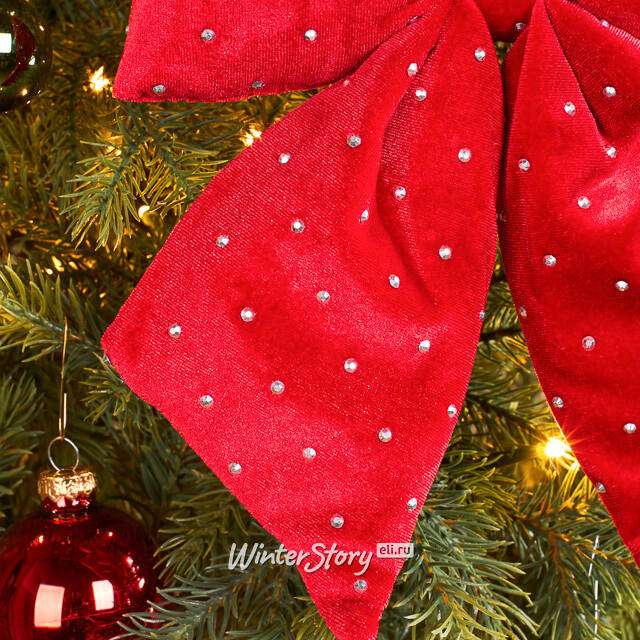 Бант на елку Bomont - Crystal Elegant 23*20 см алый Edelman