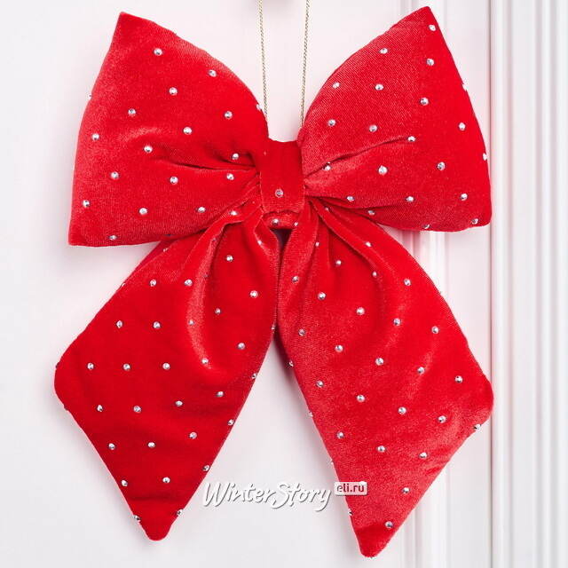 Бант для декора Bomont - Crystal Elegant 23*20 см алый Edelman