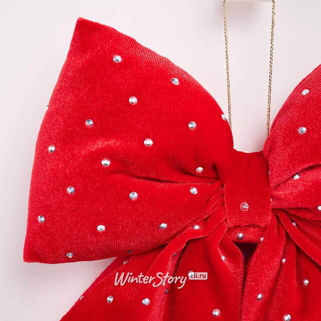 Бант для декора Bomont - Crystal Elegant 23*20 см алый Edelman