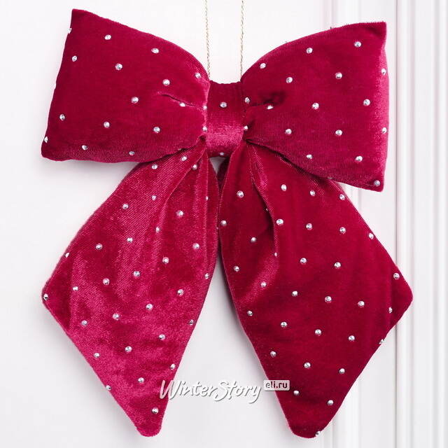 Бант для декора Bomont - Crystal Elegant 23*20 см бордовый Edelman