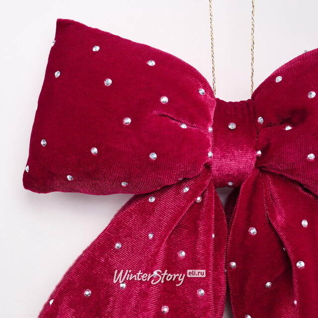 Бант для декора Bomont - Crystal Elegant 23*20 см бордовый Edelman