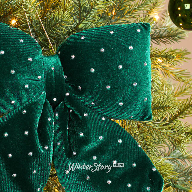 Бант для декора Bomont - Crystal Elegant 23*20 см изумрудный Edelman