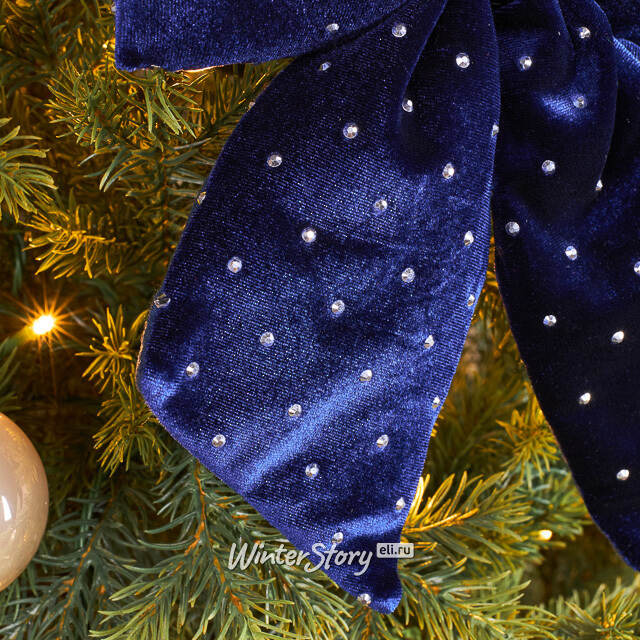 Бант на елку Bomont - Crystal Elegant 23*20 см синий Edelman