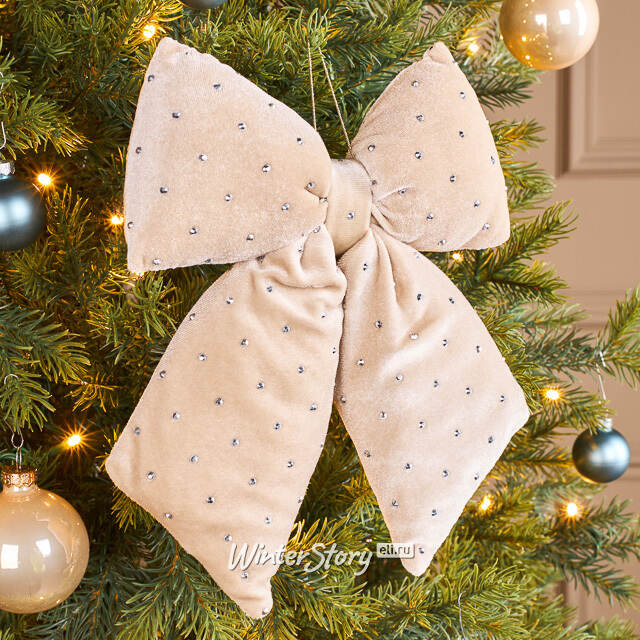 Бант на елку Bomont - Crystal Elegant 23*20 см кремовый Edelman