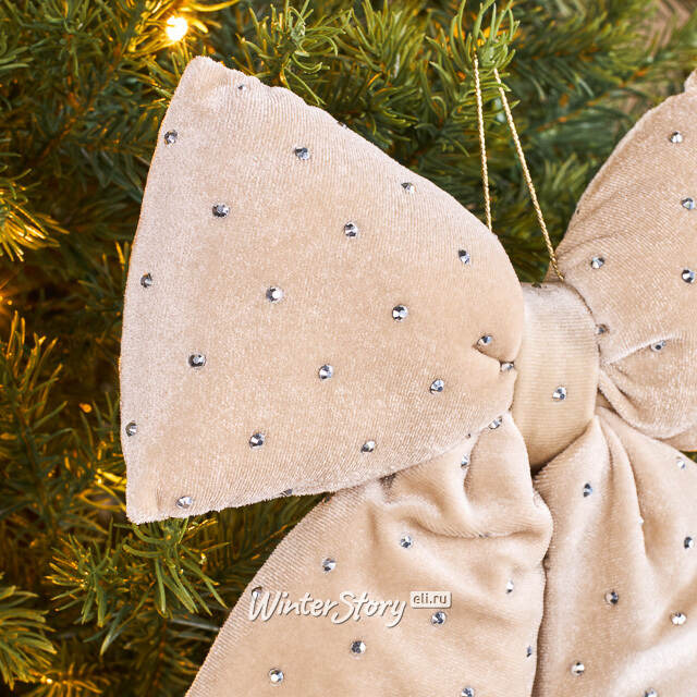 Бант на елку Bomont - Crystal Elegant 23*20 см кремовый Edelman