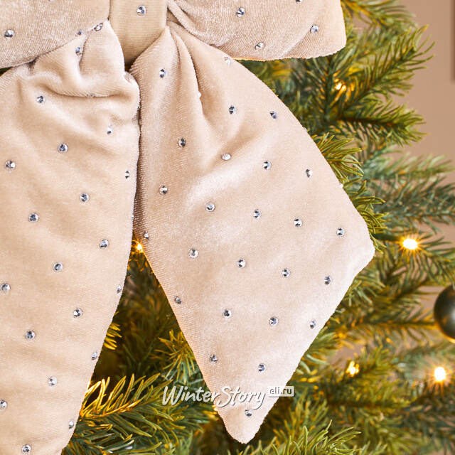 Бант на елку Bomont - Crystal Elegant 23*20 см кремовый Edelman