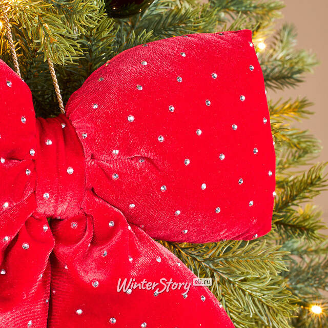 Бант на елку Bomont - Crystal Elegant 34*30 см алый Edelman