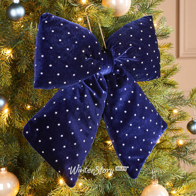 Бант для декора Bomont - Crystal Elegant 34*30 см синий Edelman