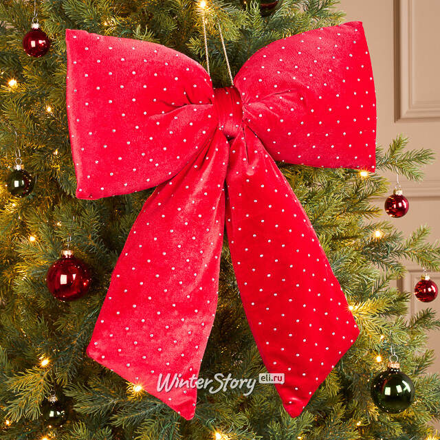 Бант на елку Bomont - Crystal Elegant 50*39 см алый Edelman