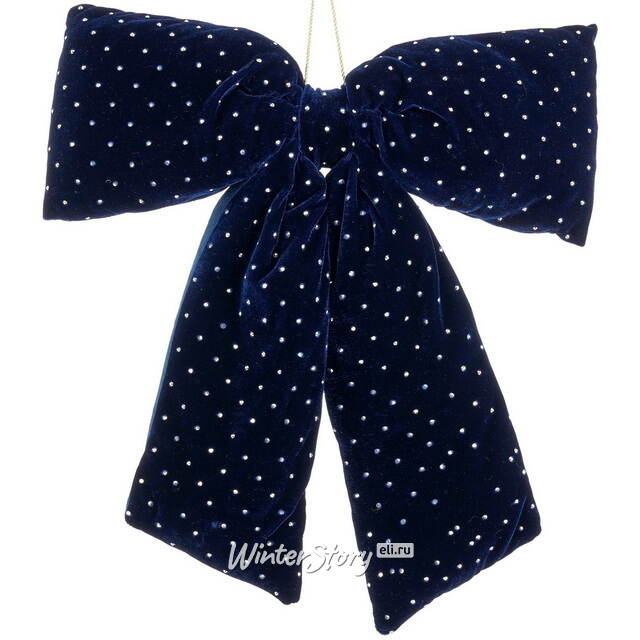 Бант на елку Bomont - Crystal Elegant 50*39 см синий Edelman