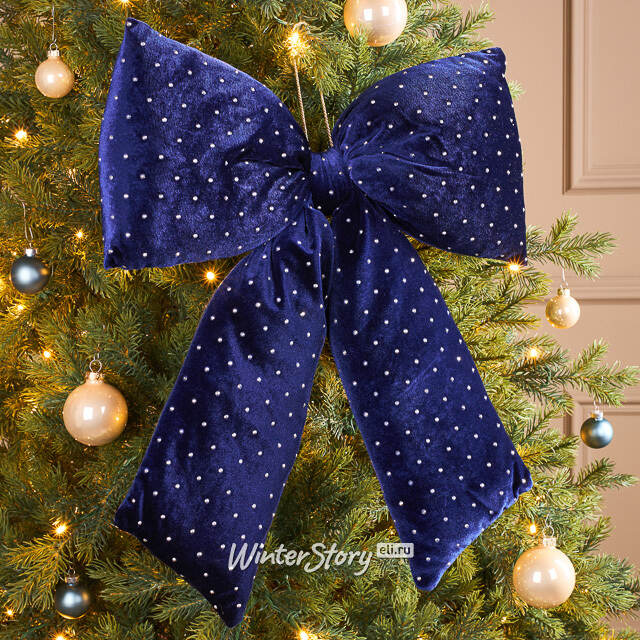 Бант на елку Bomont - Crystal Elegant 50*39 см синий Edelman