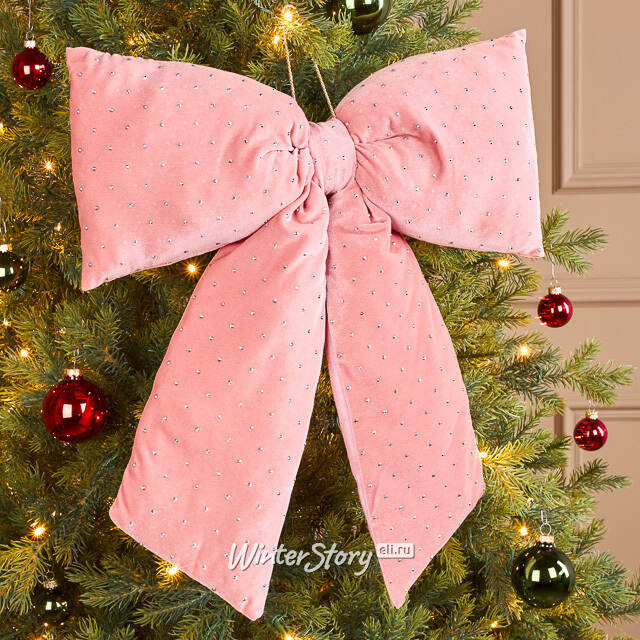 Бант на елку Bomont - Crystal Elegant 50*39 см пудровый Edelman