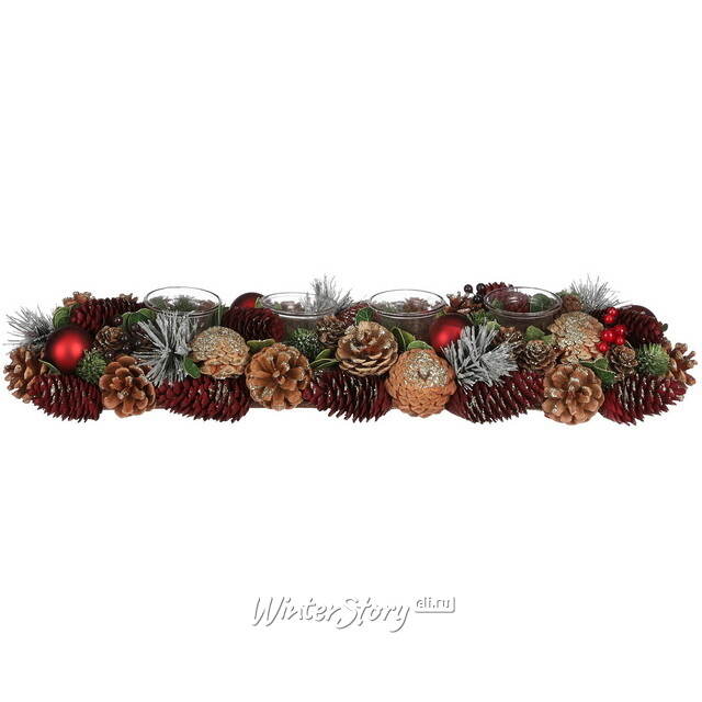 Подсвечник из шишек Belper - Winter Symphony 54 см Edelman