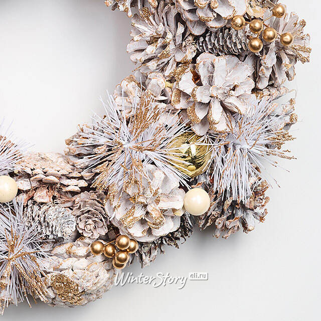 Новогодний венок White Fantasy 34 см Edelman (Эдельман)