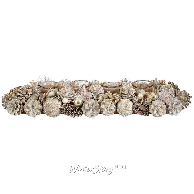 Новогодний подсвечник White Fantasy 54 см Edelman