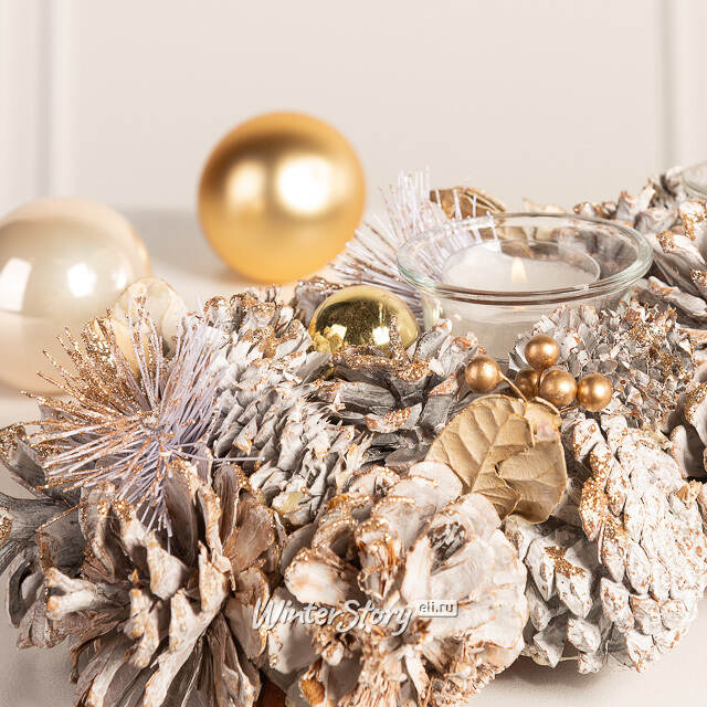 Новогодний подсвечник White Fantasy 54 см Edelman