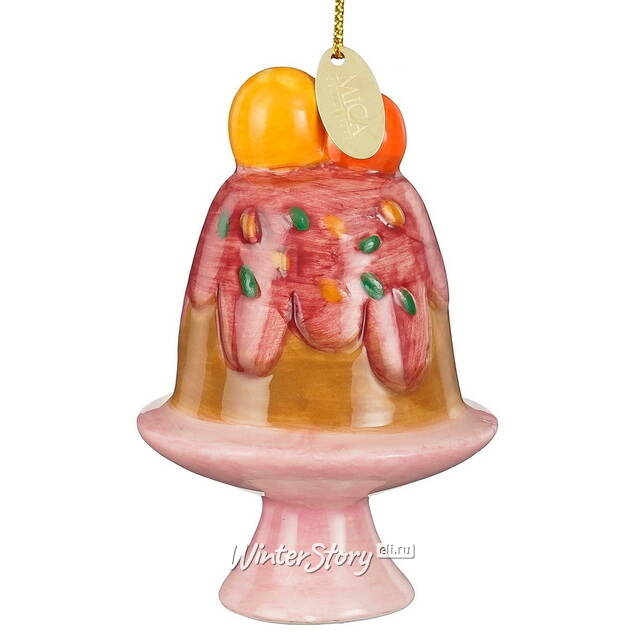 Елочная игрушка Торт Бурфи - Limena 9 см Edelman