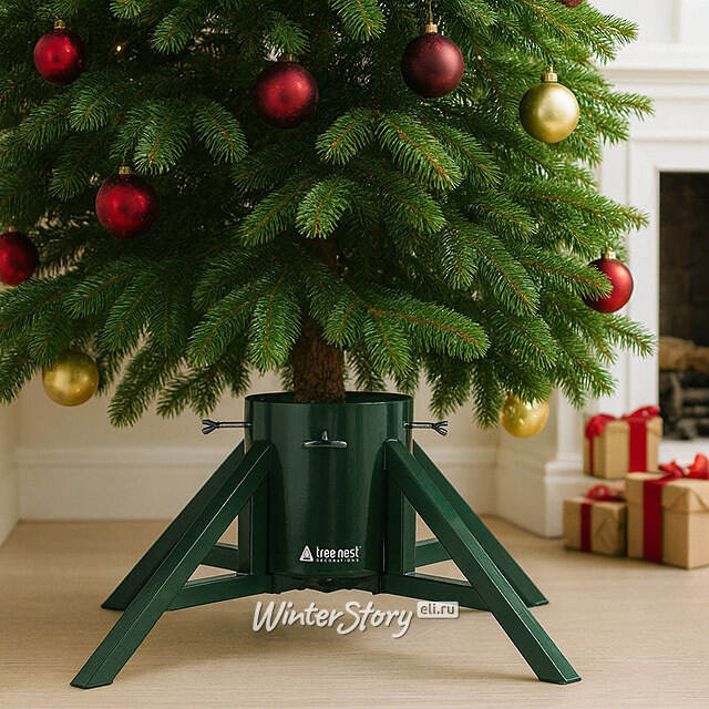 Подставка для елки 74*32 см, высотой до 3.5 м, диаметр ствола до 15 см, зеленая Tree Nest