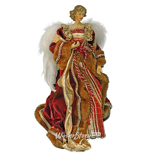 Ангел в бордово-золотом платье, 37 см Holiday Classics