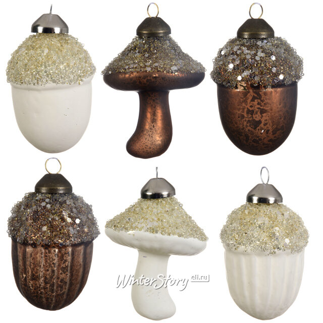 Набор винтажных елочных игрушек Лесное Царство, 24 шт, стекло Kaemingk