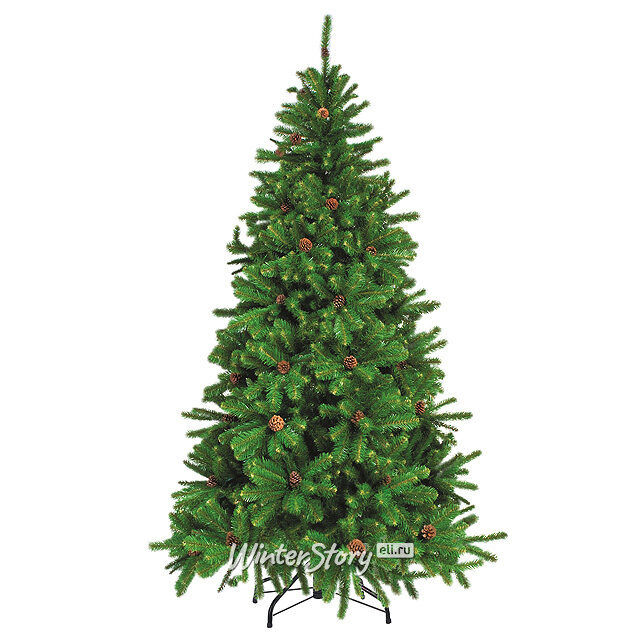 Искусственная елка Лапландия с шишками 150 см, ПВХ Елки Торг
